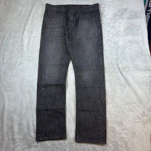 Levi's Jeans Men 34x30 (Fits 34x31) 511 Skinny Gray Dark Wash Stretch Zip Pocket